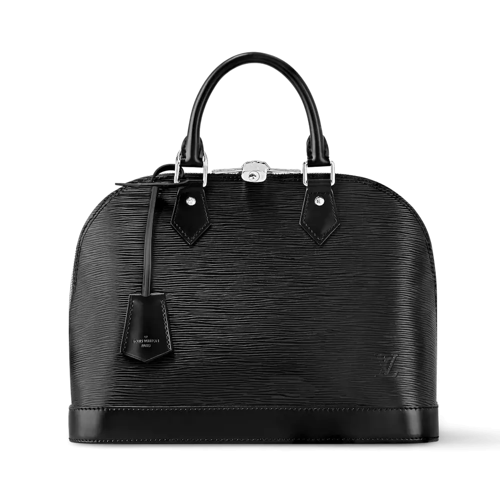 Louis Vuitton Alma PM Bag in Epi Leather Black