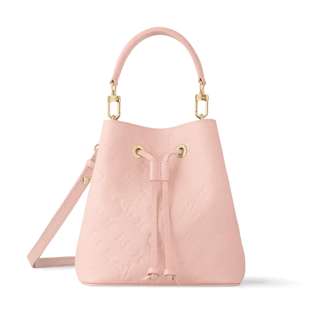 Louis Vuitton Néonoé Bb Monogram Empreinte Leather Bag Opal Pink