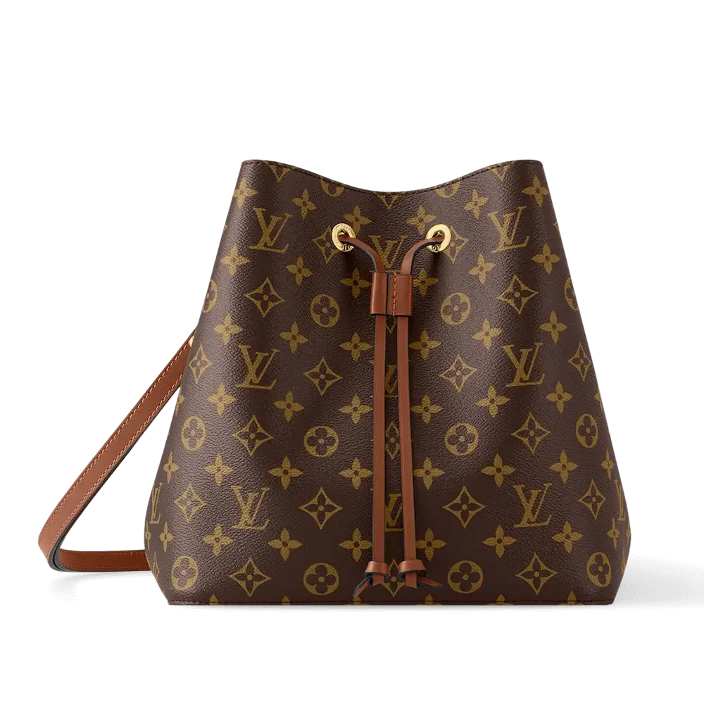 Louis Vuitton Néonoé MM Monogram Canvas Bag Caramel Brown