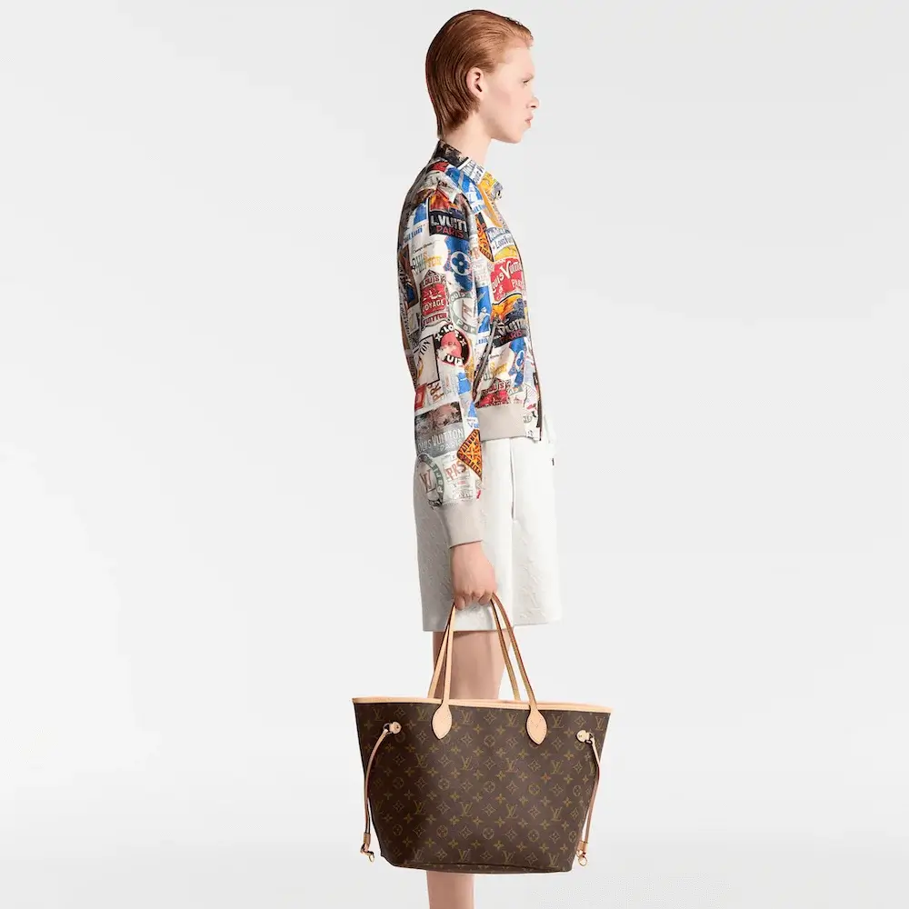 Louis Vuitton Neverfull MM Bag in Monogram Canvas Model shots