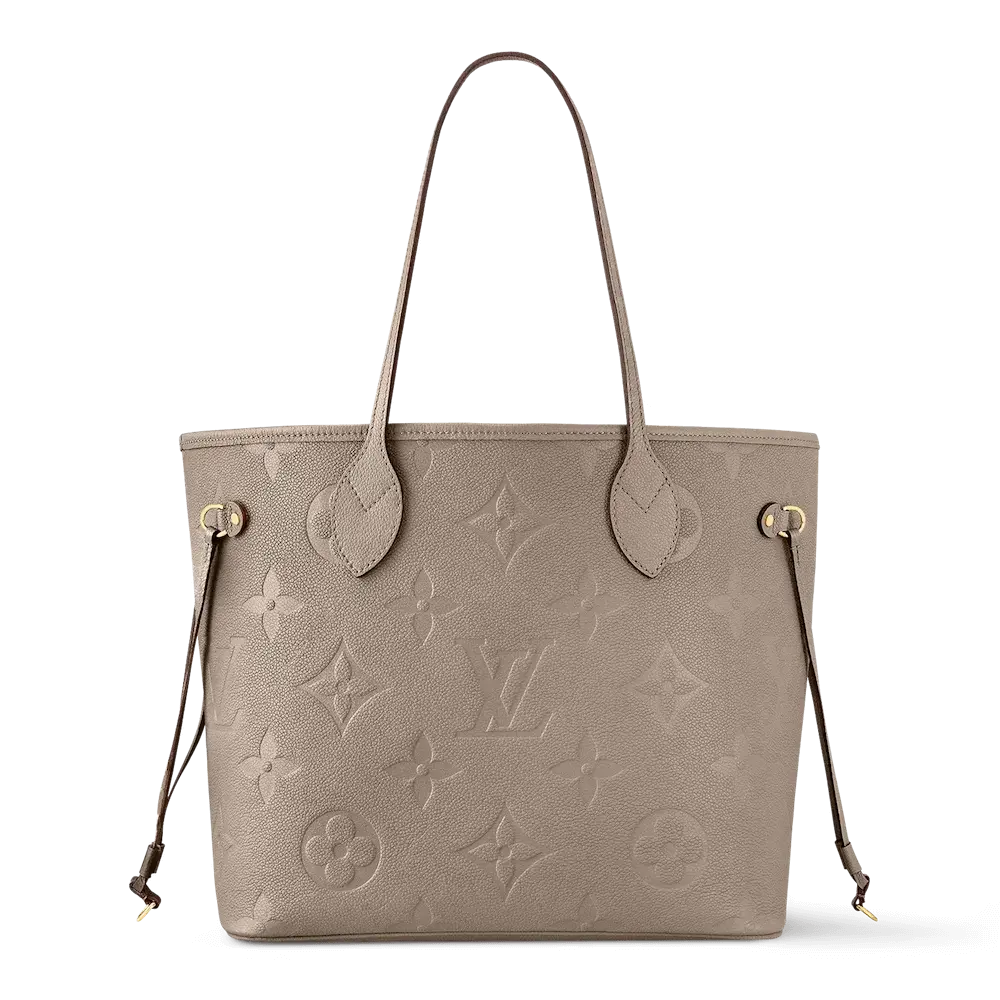 Louis Vuitton Neverfull MM Bag in Monogram Empreinte Tourterelle Graywebp