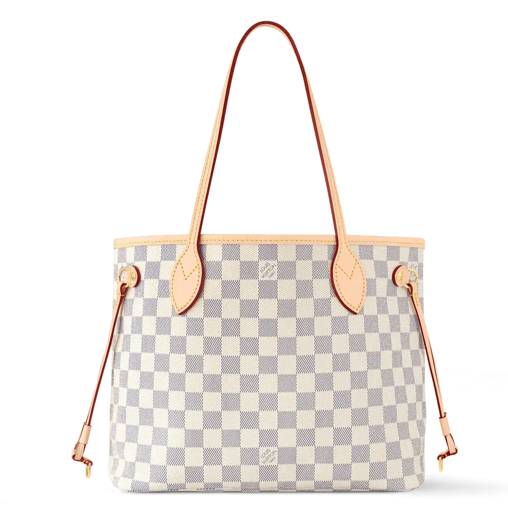 Louis Vuitton Neverfull PM Bag in Damier Azur Canvas