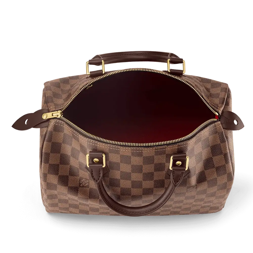Louis Vuitton Speedy 35 Bag in Monogram Canvas Interior pockets