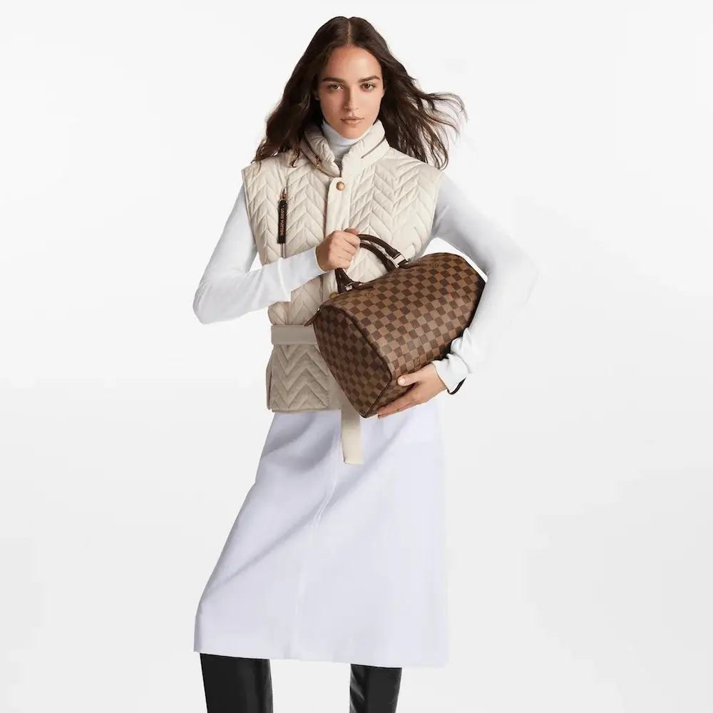 Louis Vuitton Speedy 35 Bag in Monogram Canvas Model shots