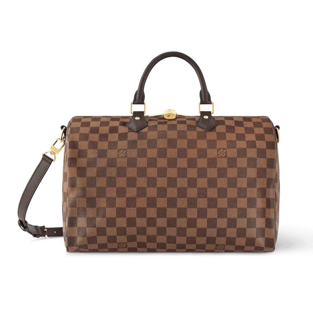 Louis Vuitton Speedy Bandouliere 35 Bag in Damier Ebene Canvas