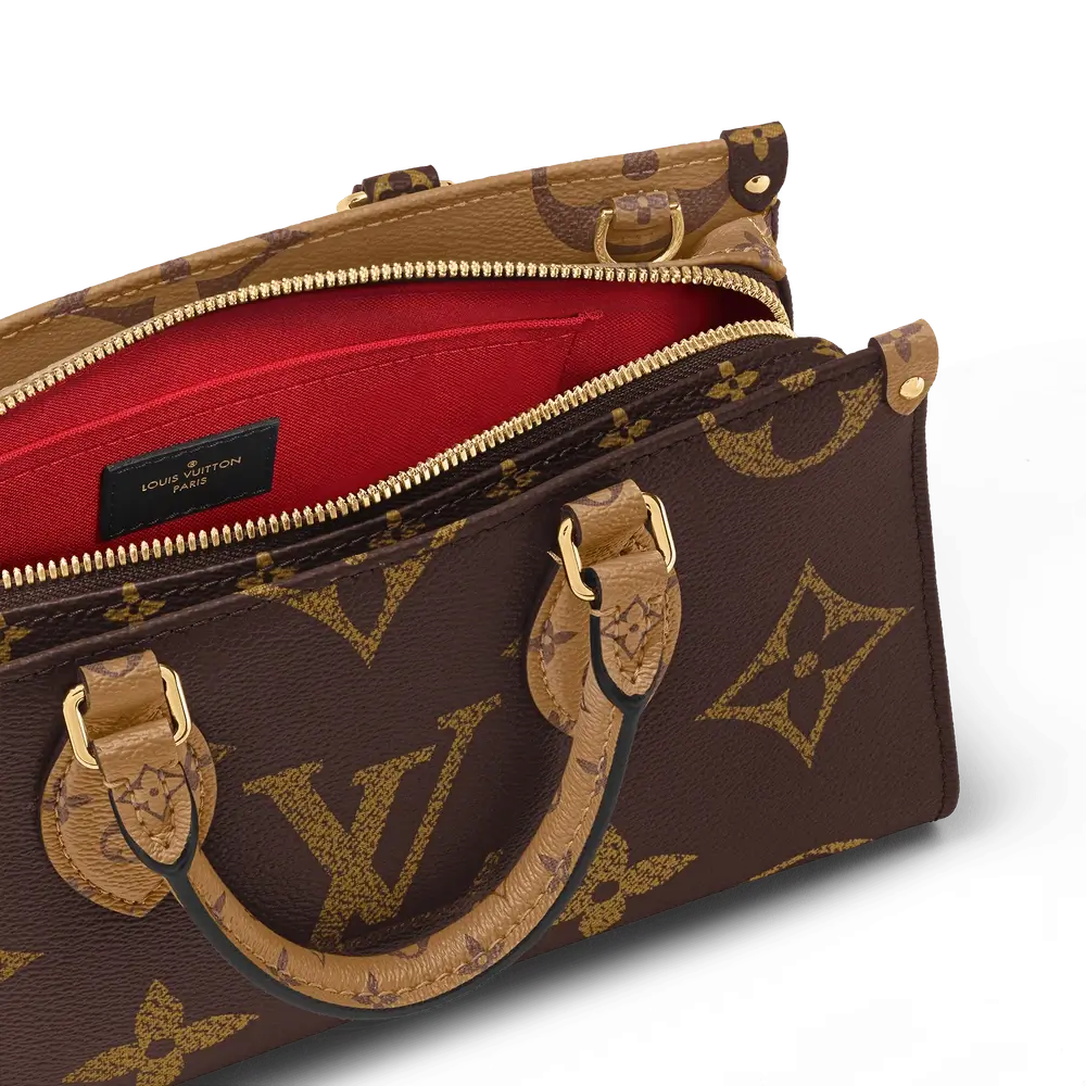 Louis Vuitton OnTheGo East West Bag in Monogram Reverse Interior pockets