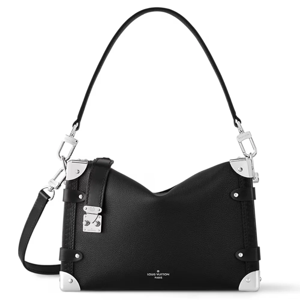 Louis Vuitton Side Trunk PM Bag in Malletage Black.webp