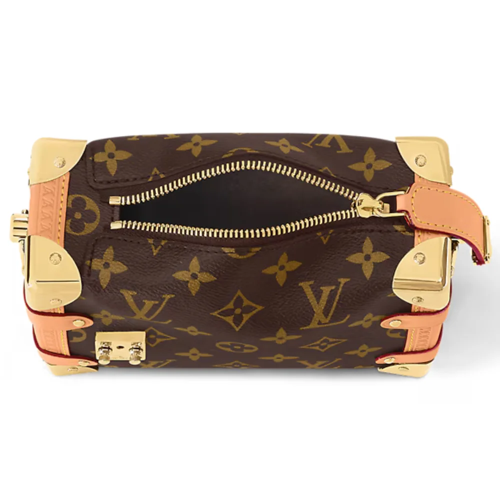 Louis Vuitton Side Trunk PM Bag in Monogram Canvas Interior pockets