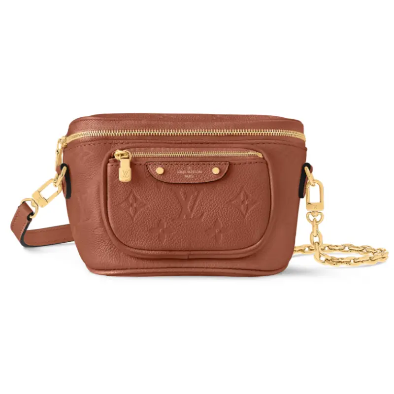 Louis vuitton mini bumbag Monogram Empreinte Cognac