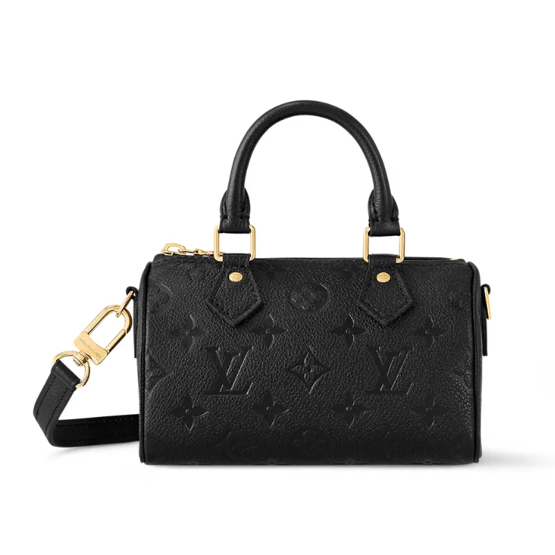louis vuitton nano speedy bag black