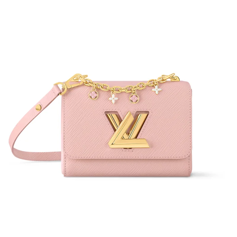 Louis Vuitton Twist PM Bag Monogram Flowers Chain Jasmine