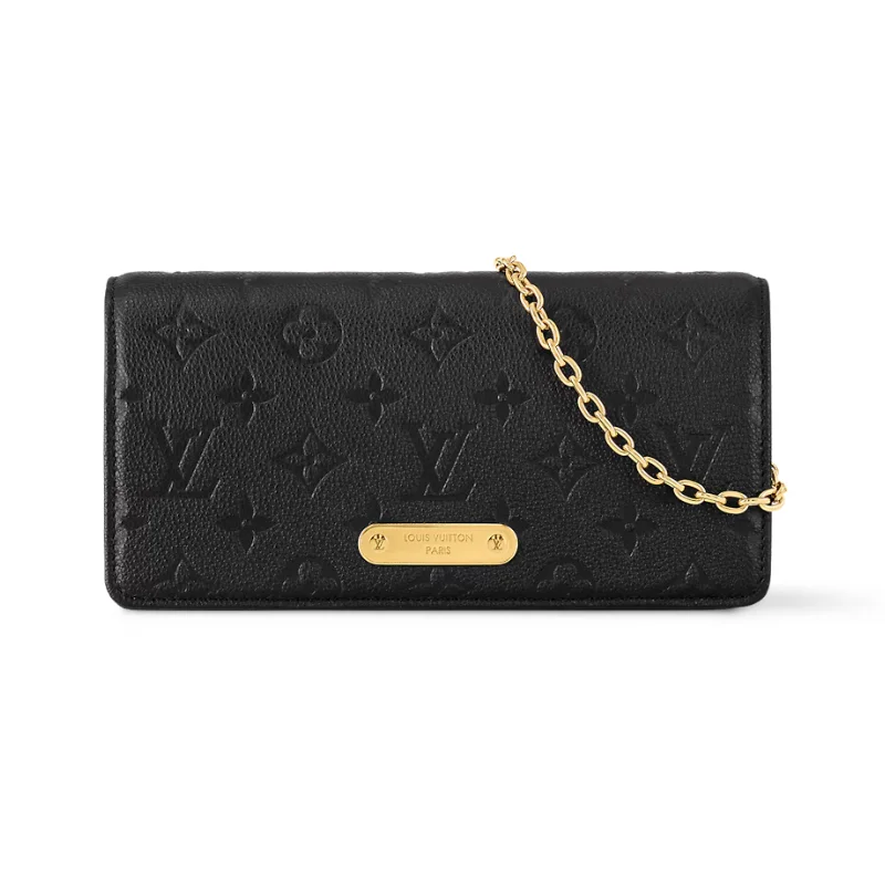 Louis Vuitton Lily Wallet On Chain Monogram Empreinte Black