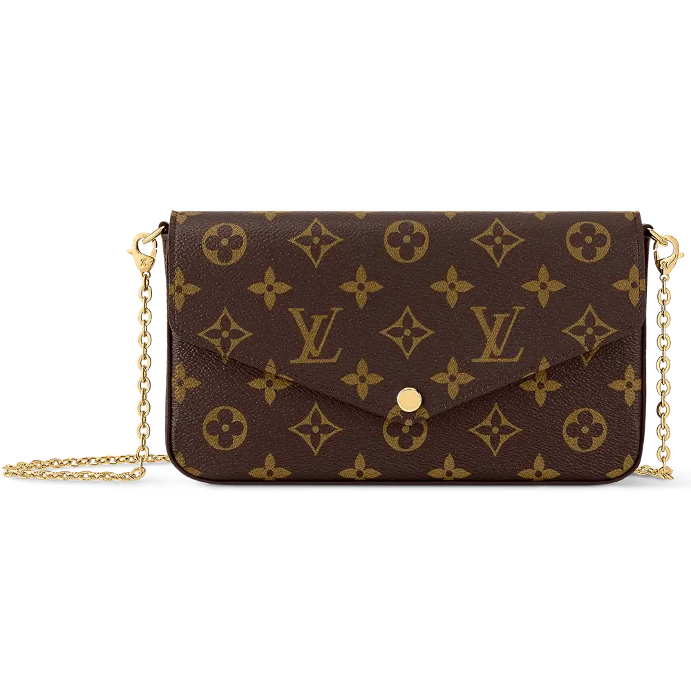 Louis Vuiton Felicia Pochette in Monogram Canvas Fuchsia