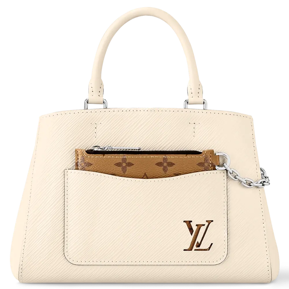 Louis Vuitton Marelle BB Tote in Epi Leather Quartz White