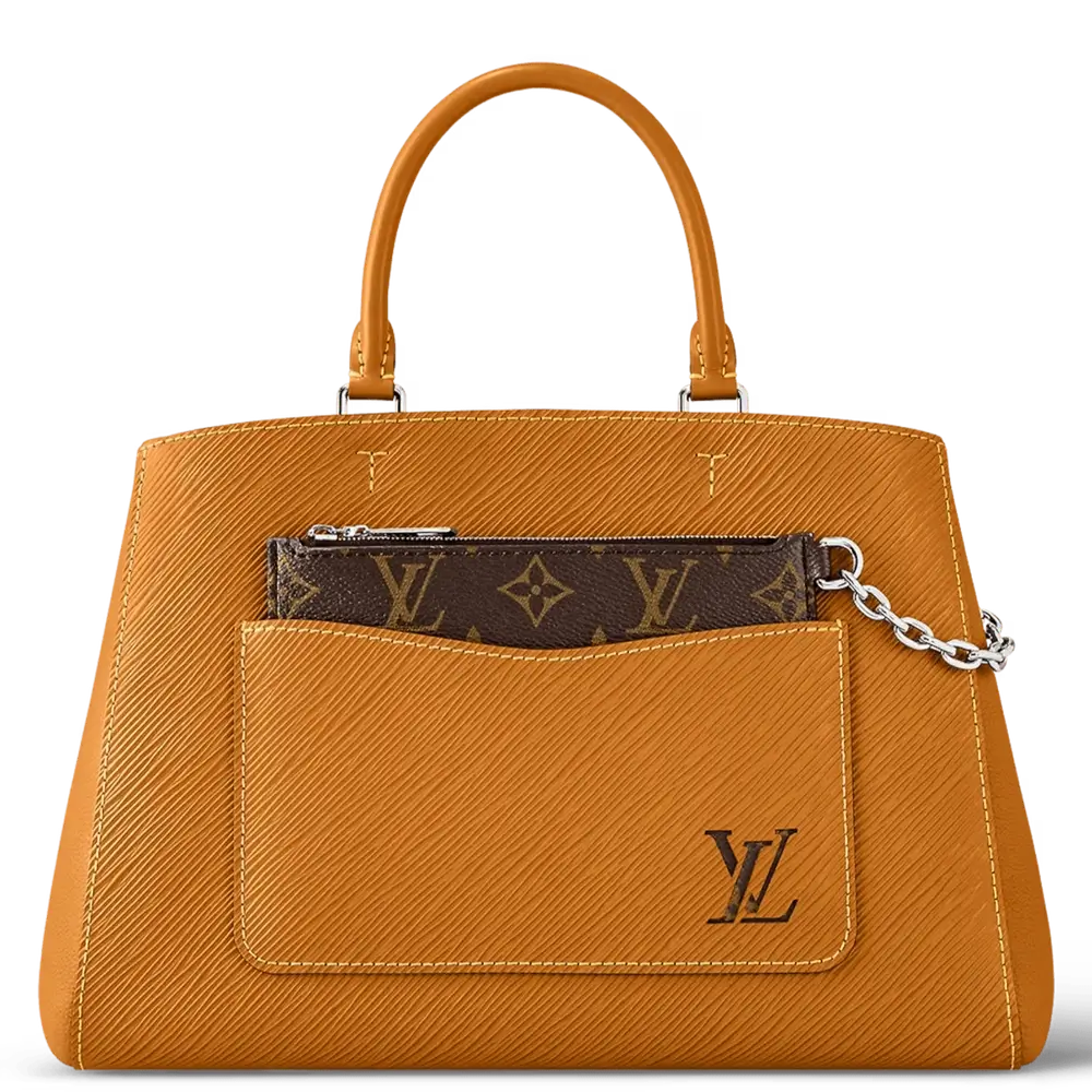 Louis Vuitton Marelle MM Tote in Epi Leather Gold Miel Brown