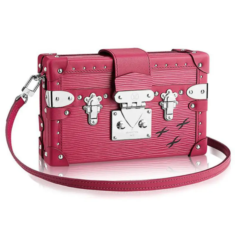 Louis Vuitton Petite Malle Bag Epi Leather Fuschia