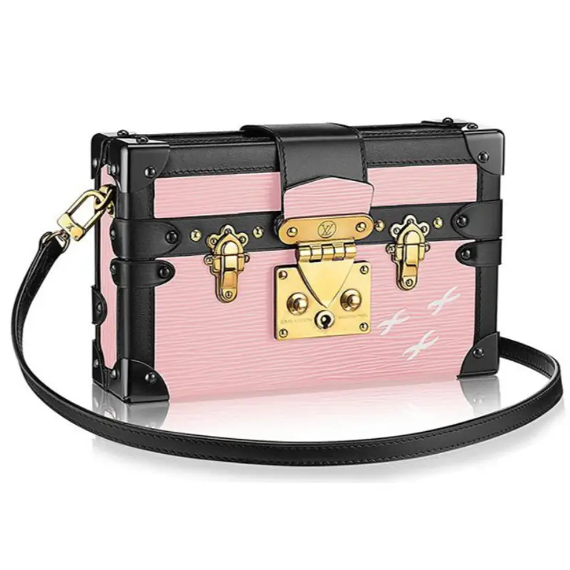 Louis Vuitton Petite Malle Bag Epi Leather Pink
