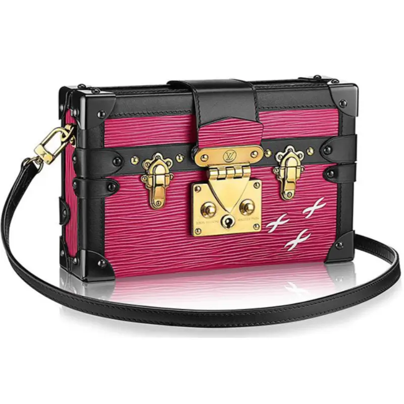 Louis Vuitton Petite Malle Bag Epi Leather Pivoine