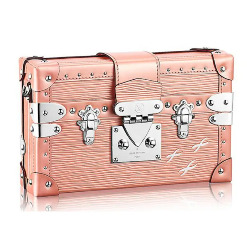 Louis Vuitton Petite Malle Bag Epi Leather Rose
