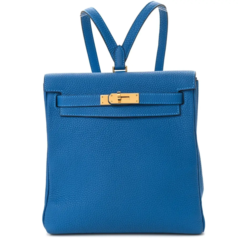 Hermes Ado 20 Backpack in Clemence Mykonos