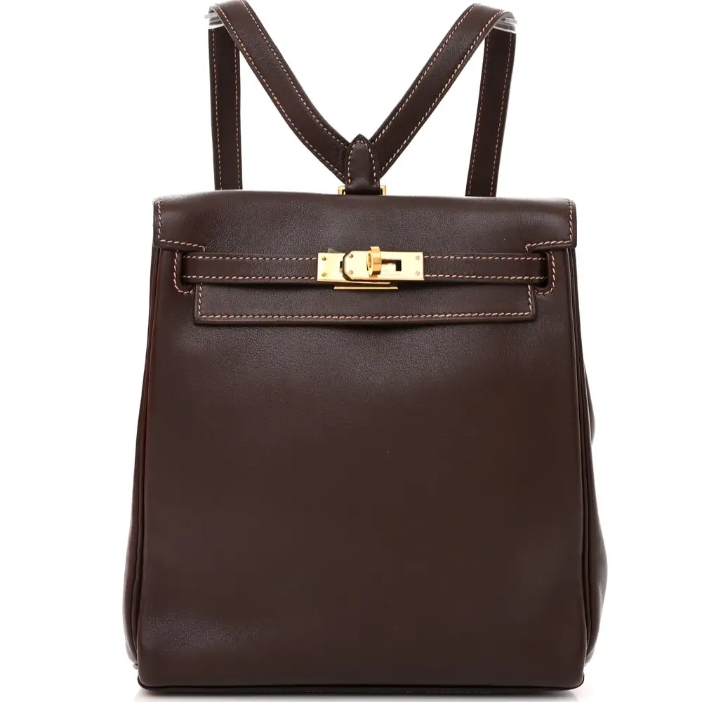 Hermes Ado 20 Backpack in Swift Chocolate