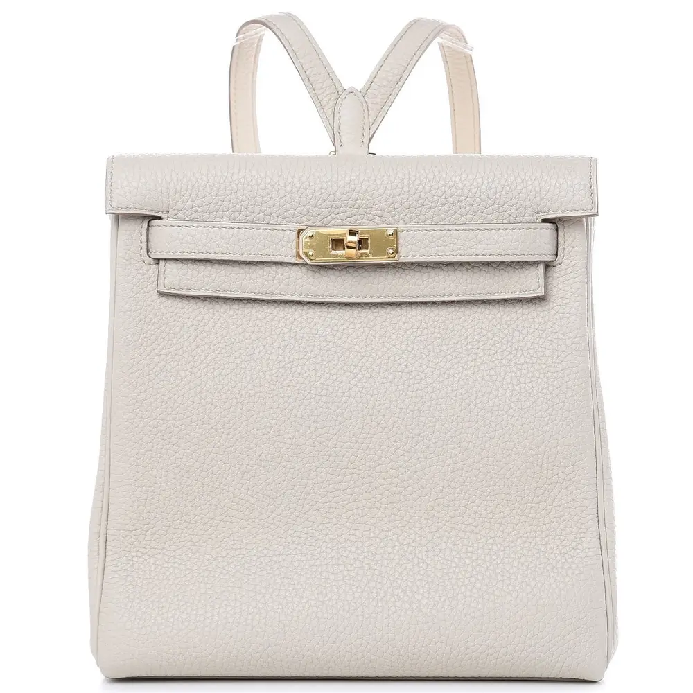 Hermes Ado 20 Backpack in Togo Beton