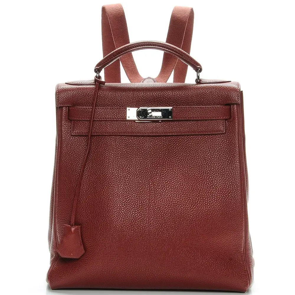 Hermes Ado 20 Backpack in Togo Brique