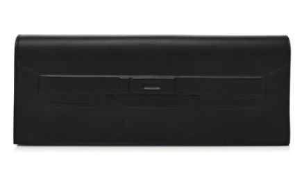 Hermes Birkin Shadow Clutch in Swift Black Featured image