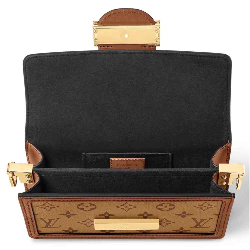 Louis Vuitton Dauphine East West Bag in Monogram Reverse Interior pockets(1)