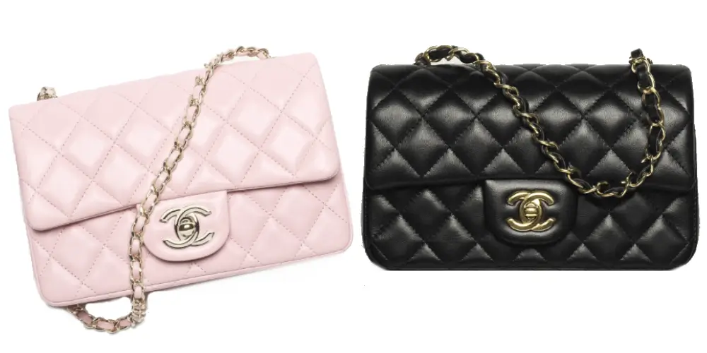 chanel new mini classic flap bag vs new mini flap bag