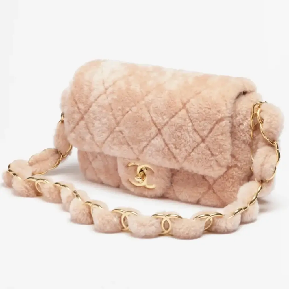 Chanel Medium Flap Bag With CC Strap Light Pink 2