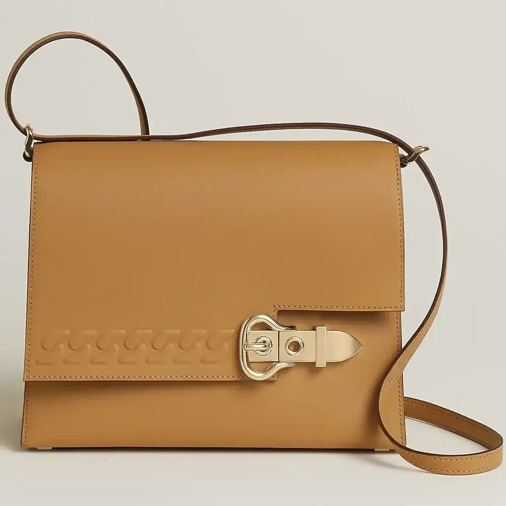 Hermes Boucle Sellier Bag in Swift Étoupe