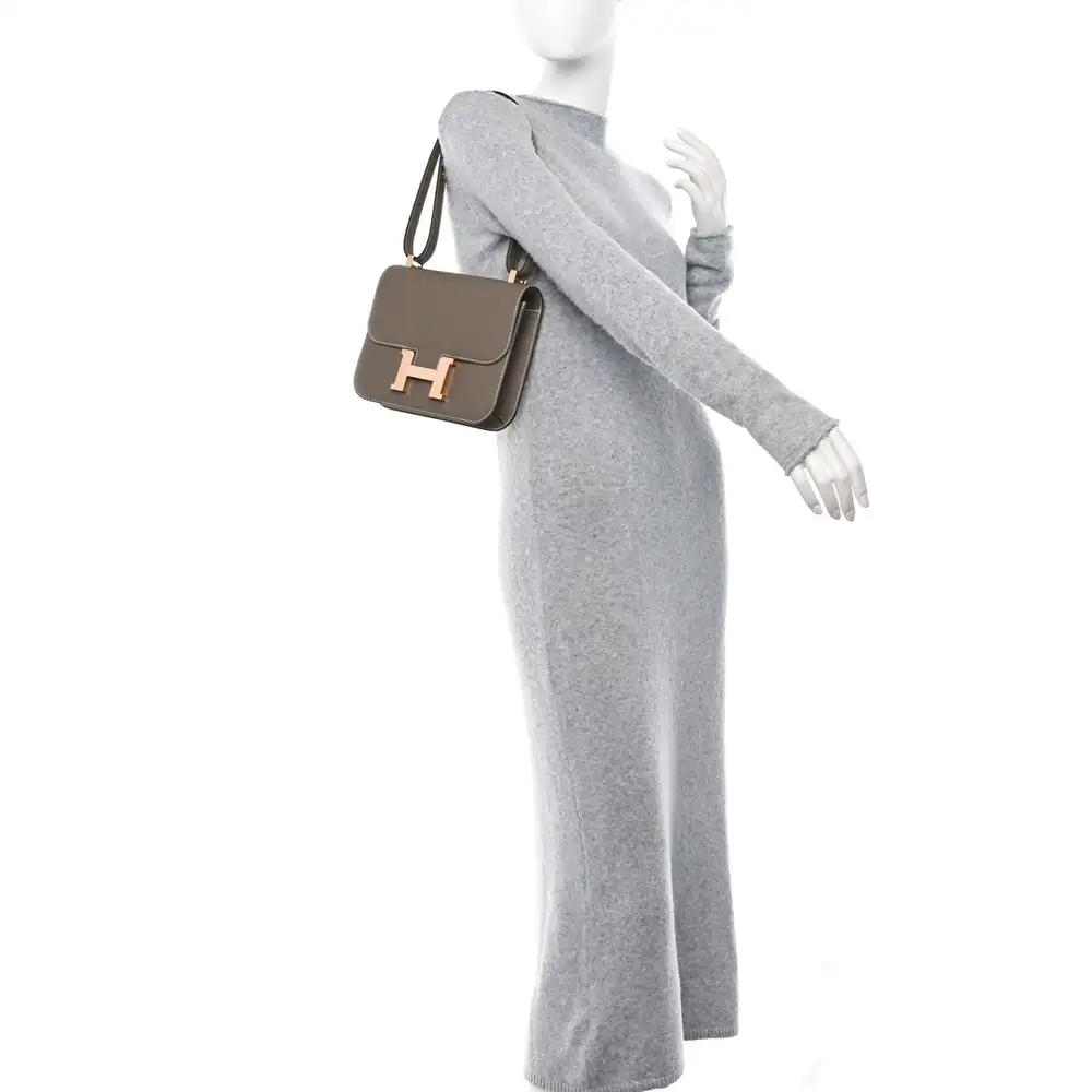 Hermes Constance 1 24 Bag in Box Calfskin Model shots 2