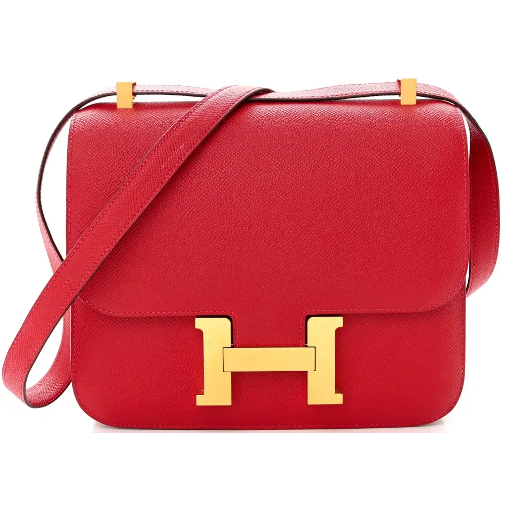 Hermes Constance 1 24 Bag in Epsom Rouge Casaque