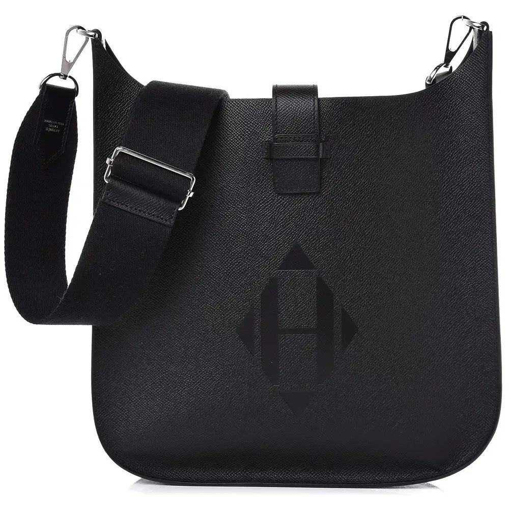 Hermes Evelyne Sellier 29 Bag in Epsom Black