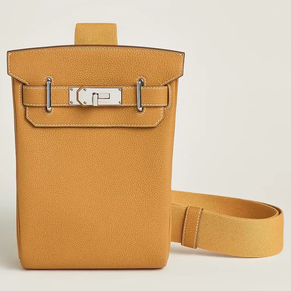Hermes Hac A Doc PM Backpack in Togo Naturel Sable