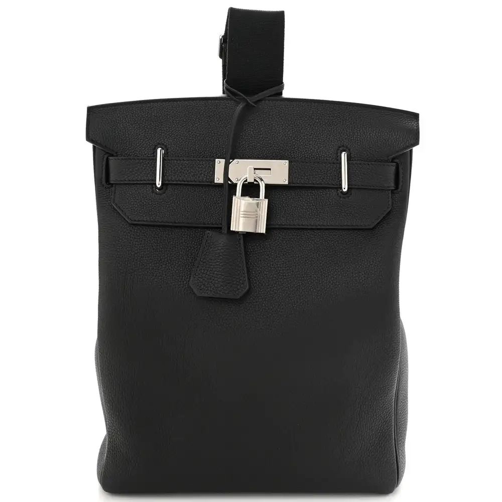 Hermes Hac A Doc PM Backpack in Togo Noir