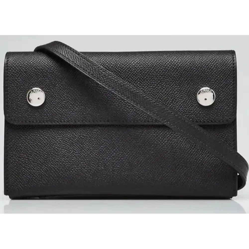 Hermes Hermessnap Wallet in Epsom Noir