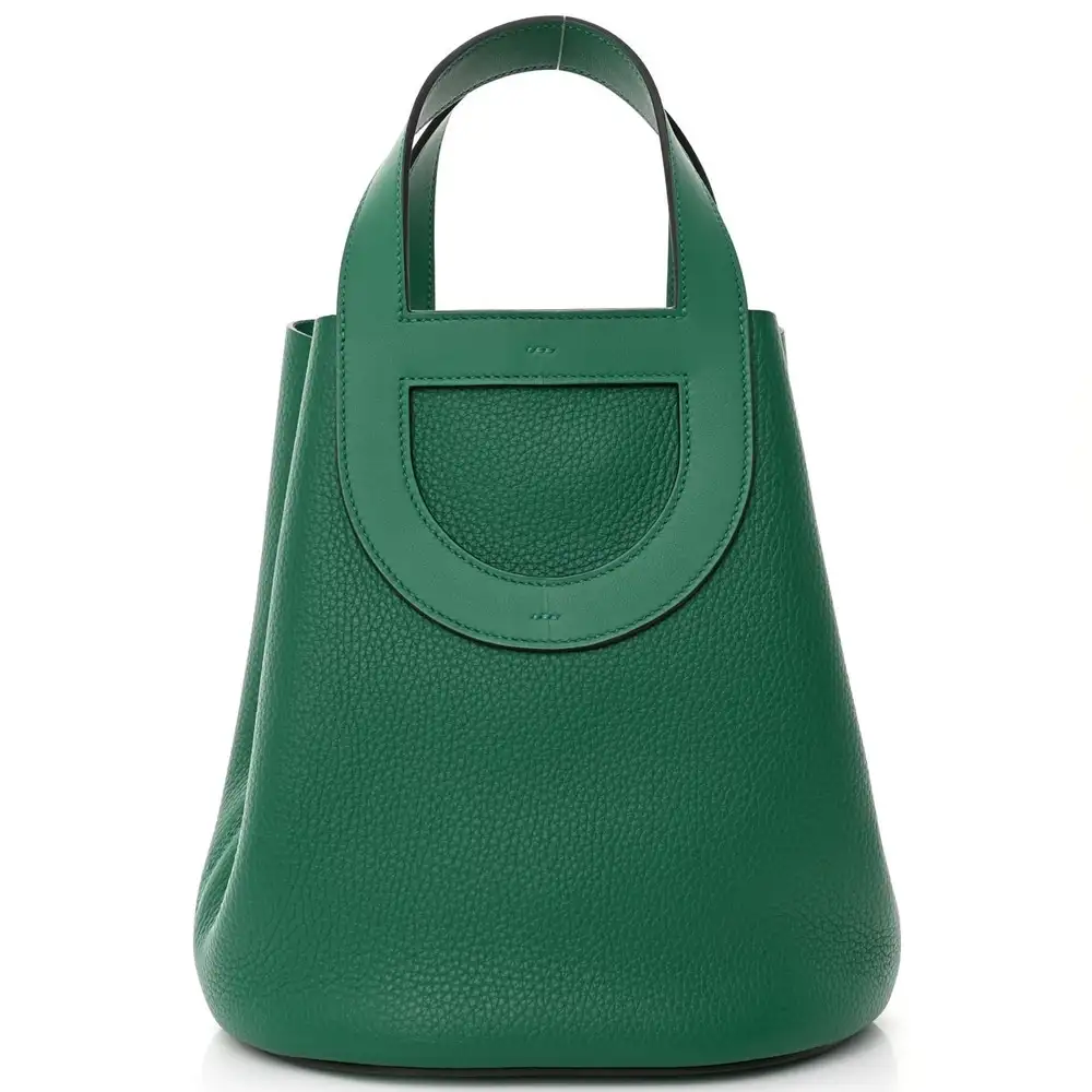 Hermes In The Loop 23 Bag in Clemence Swift Vert Vertigo
