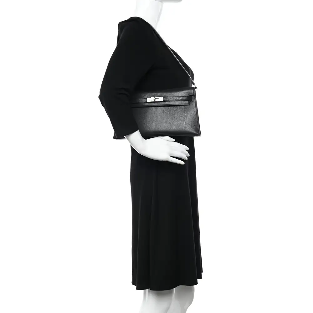 Hermes Kelly Elan Bag in Chevre Chamkila Model shots