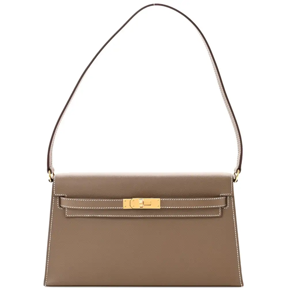 Hermes Kelly Elan Bag in Etoupe Taupe