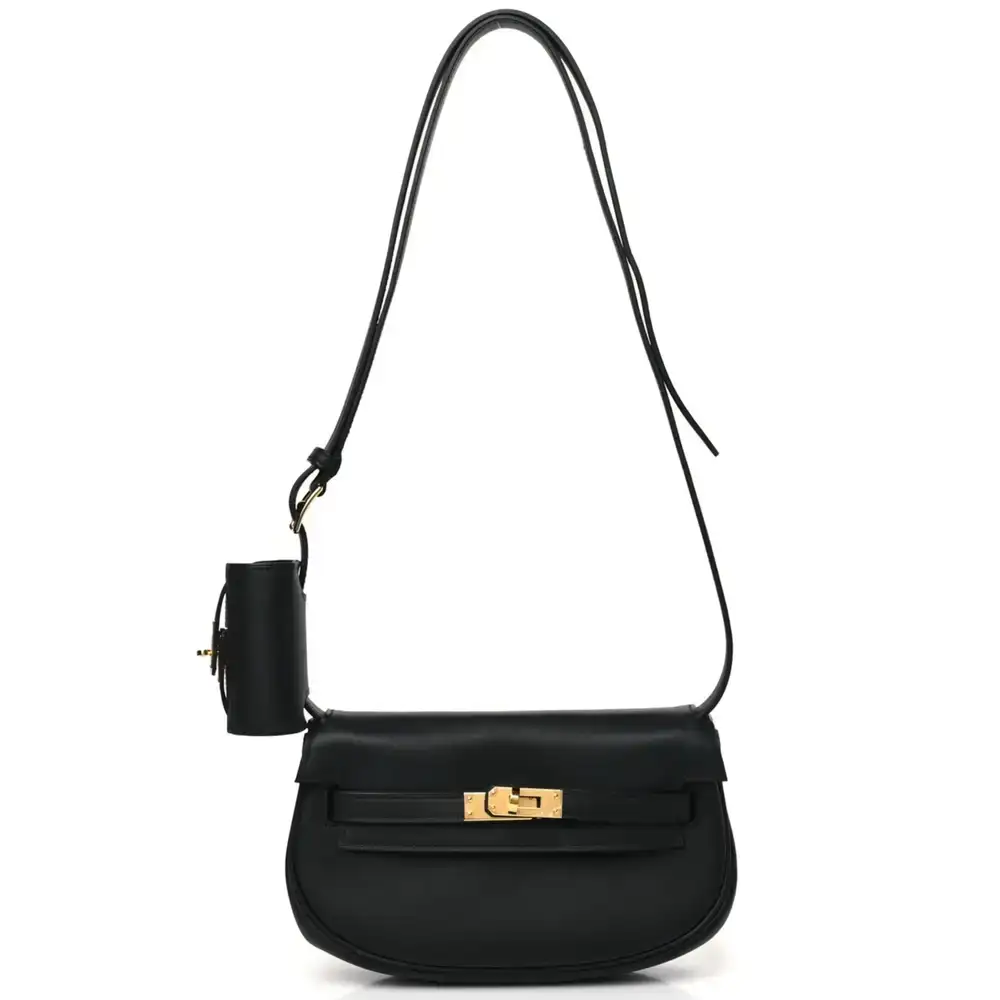 Hermes Kelly Moove Bag in Swift Noir