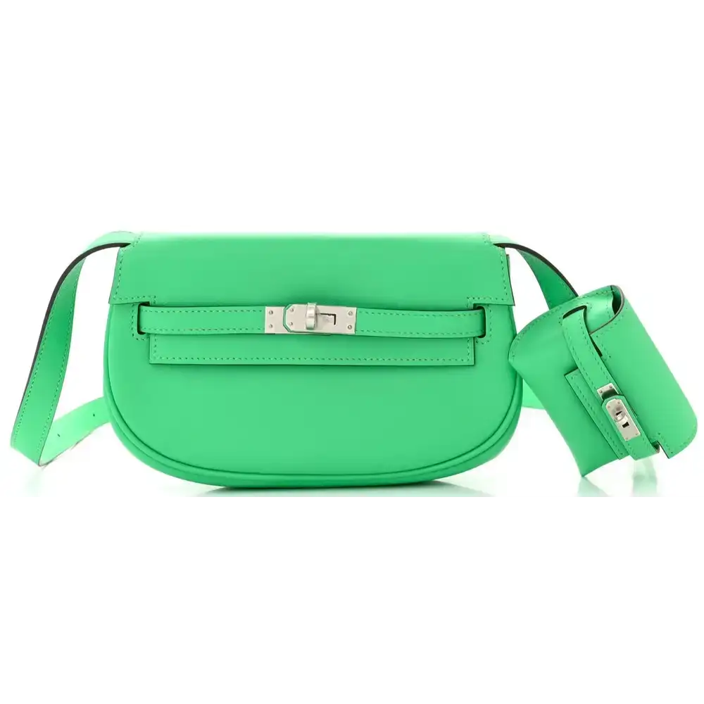 Hermes Kelly Moove Bag in Swift Vert Comic