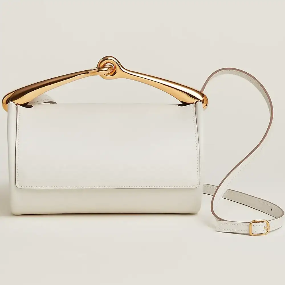 Hermes Maximors Bag in Swift Blanc