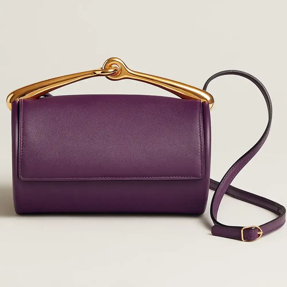 Hermes Maximors Bag in Swift Purple