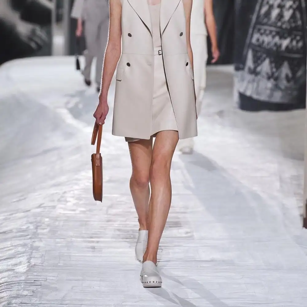 Hermes Perspective Cavaliere Bag in Togo Hunter Model shots 2