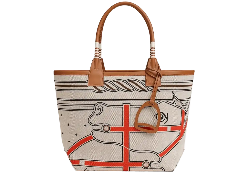 Hermes Steeple 28 Bag in Canvas Swift Front image