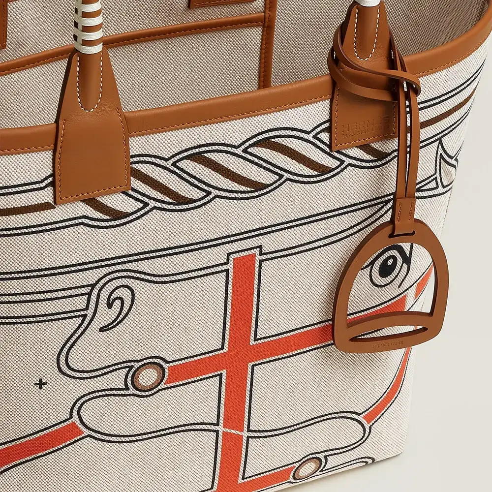 Hermes Steeple 28 Bag in Canvas Swift Interior pockets 2