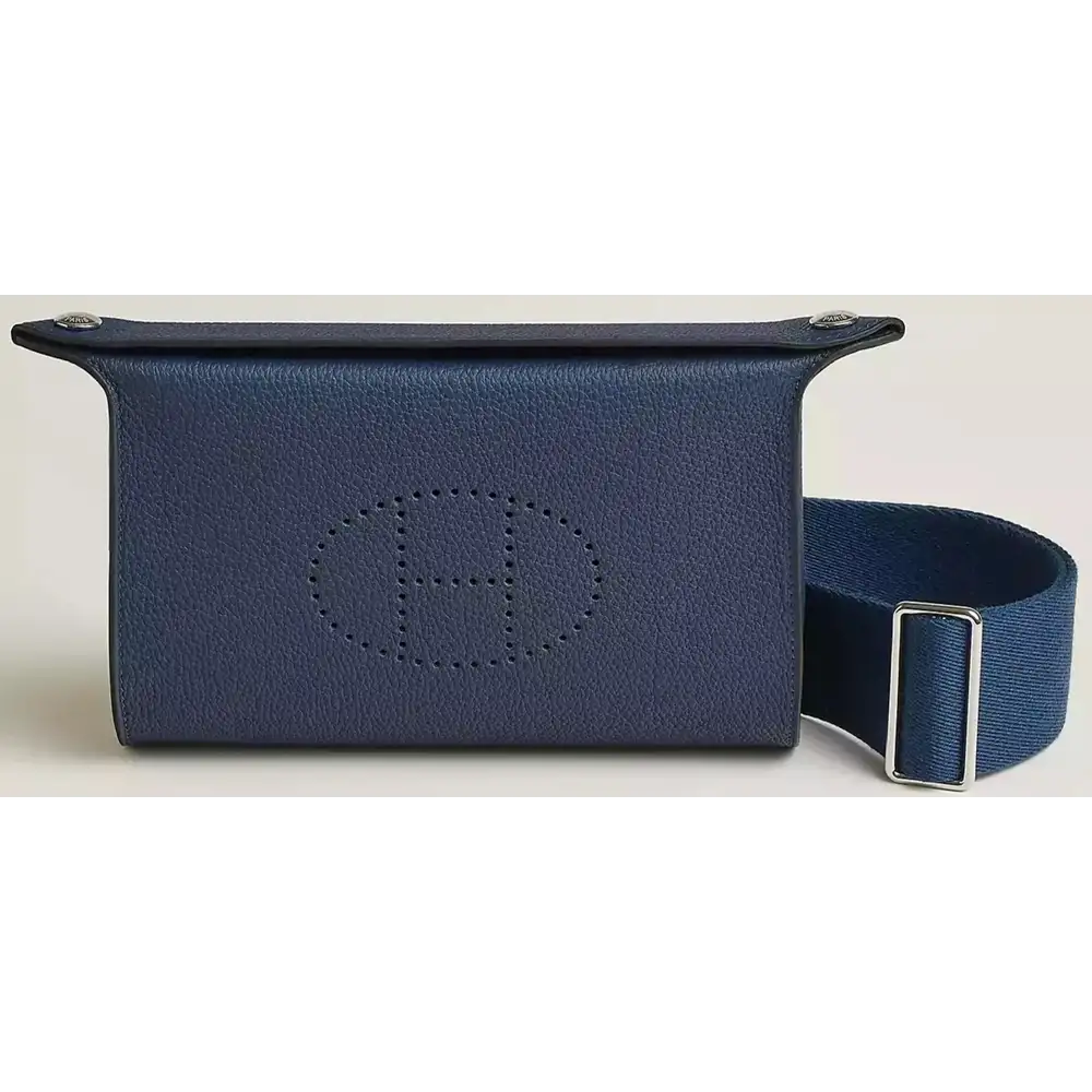 Hermes Videpoches Bag in Togo Bleu Navy