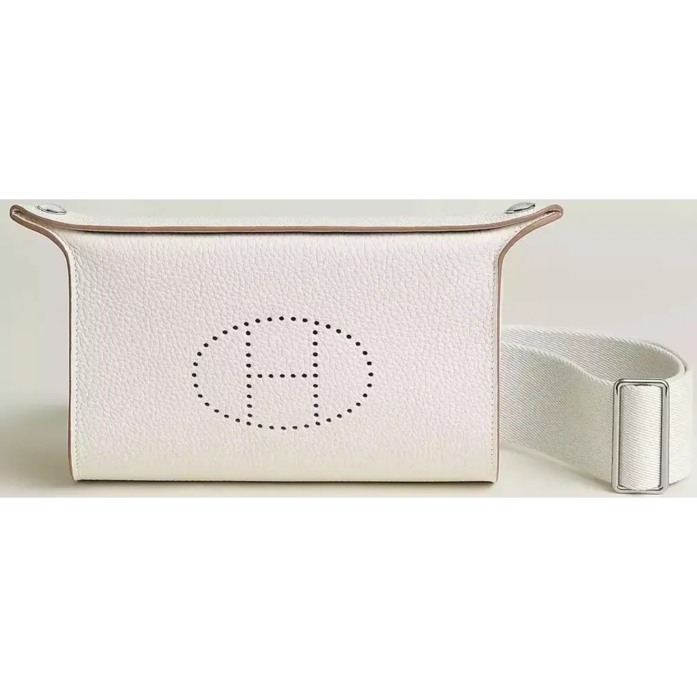 Hermes Videpoches Bag in Togo Gris Pâle